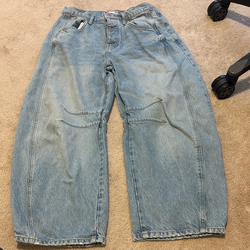We The Free Barrel Light Blue Jeans